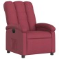 vidaXL Sillón reclinable eléctrico tela rojo tinto vidaXL Sillón reclinable eléctrico tela rojo tinto