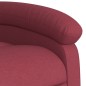 vidaXL Sillón reclinable eléctrico tela rojo tinto vidaXL Sillón reclinable eléctrico tela rojo tinto