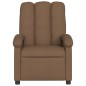 vidaXL Sillón reclinable de masaje eléctrico tela marrón vidaXL Sillón reclinable de masaje eléctrico tela marrón