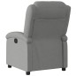 vidaXL Sillón reclinable eléctrico de tela gris oscuro