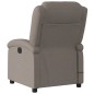 vidaXL Sillón reclinable de masaje eléctrico tela gris taupe vidaXL Sillón reclinable de masaje eléctrico tela gris taupe