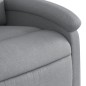 vidaXL Sillón de masaje reclinable de pie de tela gris claro vidaXL Sillón de masaje reclinable de pie de tela gris claro