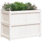vidaXL Jardinera de madera maciza de pino blanca 90x50x70 cm vidaXL Jardinera de madera maciza de pino blanca 90x50x70 cm