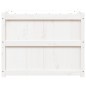 vidaXL Jardinera de madera maciza de pino blanca 90x50x70 cm vidaXL Jardinera de madera maciza de pino blanca 90x50x70 cm