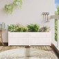 vidaXL Jardineras 2 uds madera maciza de pino blanco 150x50x50 cm vidaXL Jardineras 2 uds madera maciza de pino blanco 150x50x50 cm