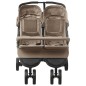 vidaXL Carrito para gemelos de acero gris taupe vidaXL Carrito para gemelos de acero gris taupe