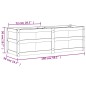 vidaXL Jardineras 2 uds madera maciza de pino blanco 150x50x50 cm vidaXL Jardineras 2 uds madera maciza de pino blanco 150x50x50 cm