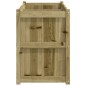 vidaXL Jardinera de madera de pino impregnada 150x50x70 cm vidaXL Jardinera de madera de pino impregnada 150x50x70 cm