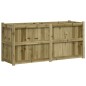 vidaXL Jardinera de madera de pino impregnada 150x50x70 cm vidaXL Jardinera de madera de pino impregnada 150x50x70 cm