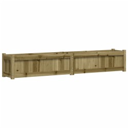 vidaXL Jardinera de madera de pino impregnada 180x31x31 cm