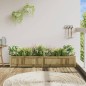 vidaXL Jardinera de madera de pino impregnada 180x31x31 cm vidaXL Jardinera de madera de pino impregnada 180x31x31 cm
