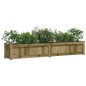 vidaXL Jardinera de madera de pino impregnada 180x31x31 cm vidaXL Jardinera de madera de pino impregnada 180x31x31 cm