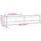 vidaXL Jardinera de madera de pino impregnada 180x31x31 cm vidaXL Jardinera de madera de pino impregnada 180x31x31 cm