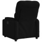 vidaXL Sillón reclinable de masaje eléctrico tela negro vidaXL Sillón reclinable de masaje eléctrico tela negro