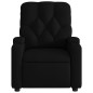 vidaXL Sillón reclinable de masaje eléctrico tela negro vidaXL Sillón reclinable de masaje eléctrico tela negro