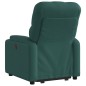 vidaXL Sillón reclinable elevable tela verde oscuro vidaXL Sillón reclinable elevable tela verde oscuro