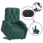 vidaXL Sillón reclinable elevable tela verde oscuro vidaXL Sillón reclinable elevable tela verde oscuro