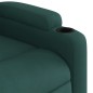 vidaXL Sillón reclinable elevable tela verde oscuro vidaXL Sillón reclinable elevable tela verde oscuro