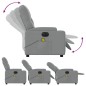 vidaXL Sillón reclinable de masaje eléctrico tela gris claro vidaXL Sillón reclinable de masaje eléctrico tela gris claro