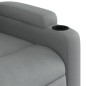 vidaXL Sillón reclinable de masaje eléctrico tela gris claro vidaXL Sillón reclinable de masaje eléctrico tela gris claro