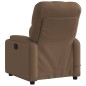 vidaXL Sillón reclinable de masaje eléctrico tela marrón vidaXL Sillón reclinable de masaje eléctrico tela marrón