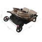 vidaXL Carrito para gemelos de acero gris taupe vidaXL Carrito para gemelos de acero gris taupe