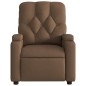 vidaXL Sillón reclinable de masaje eléctrico tela marrón vidaXL Sillón reclinable de masaje eléctrico tela marrón