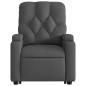 vidaXL Silla de masaje reclinable de pie de tela gris oscuro vidaXL Silla de masaje reclinable de pie de tela gris oscuro