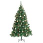 vidaXL Árbol de Navidad artificial con bisagras 300 LED y bolas 210 cm vidaXL Árbol de Navidad artificial con bisagras 300 LED y bolas 210 cm