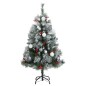 vidaXL Árbol de Navidad artificial con bisagras 150 LED y bolas 150 cm vidaXL Árbol de Navidad artificial con bisagras 150 LED y bolas 150 cm