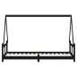 vidaXL Estructura de cama para niños madera de pino negro 80x200 cm vidaXL Estructura de cama para niños madera de pino negro 80x200 cm