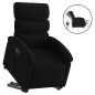 vidaXL Sillón eléctrico reclinable elevable de tela negro