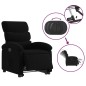 vidaXL Sillón eléctrico reclinable elevable de tela negro