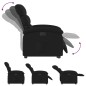 vidaXL Sillón eléctrico reclinable elevable de tela negro