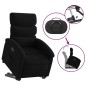 vidaXL Sillón eléctrico reclinable elevable de tela negro