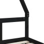 vidaXL Estructura de cama para niños madera de pino negro 80x200 cm vidaXL Estructura de cama para niños madera de pino negro 80x200 cm
