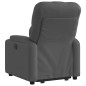 vidaXL Sillón eléctrico reclinable elevable de tela gris oscuro vidaXL Sillón eléctrico reclinable elevable de tela gris oscuro