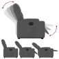 vidaXL Sillón eléctrico reclinable elevable de tela gris oscuro vidaXL Sillón eléctrico reclinable elevable de tela gris oscuro
