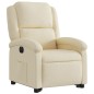 vidaXL Sillón eléctrico reclinable elevable de tela color crema vidaXL Sillón eléctrico reclinable elevable de tela color crema