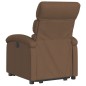 vidaXL Sillón eléctrico reclinable elevable de tela marrón vidaXL Sillón eléctrico reclinable elevable de tela marrón