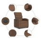 vidaXL Sillón eléctrico reclinable elevable de tela marrón vidaXL Sillón eléctrico reclinable elevable de tela marrón
