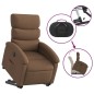 vidaXL Sillón eléctrico reclinable elevable de tela marrón vidaXL Sillón eléctrico reclinable elevable de tela marrón