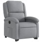 vidaXL Sillón eléctrico reclinable elevable de tela gris claro vidaXL Sillón eléctrico reclinable elevable de tela gris claro
