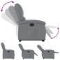 vidaXL Sillón eléctrico reclinable elevable de tela gris claro vidaXL Sillón eléctrico reclinable elevable de tela gris claro