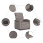 vidaXL Sillón eléctrico reclinable elevable de tela gris taupe vidaXL Sillón eléctrico reclinable elevable de tela gris taupe