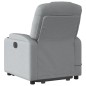 vidaXL Sillón de masaje eléctrico reclinable elevable tela gris claro vidaXL Sillón de masaje eléctrico reclinable elevable tela gris claro