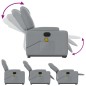vidaXL Sillón de masaje eléctrico reclinable elevable tela gris claro vidaXL Sillón de masaje eléctrico reclinable elevable tela gris claro