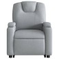 vidaXL Sillón de masaje eléctrico reclinable elevable tela gris claro vidaXL Sillón de masaje eléctrico reclinable elevable tela gris claro
