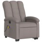vidaXL Sillón de masaje eléctrico reclinable elevable tela taupé vidaXL Sillón de masaje eléctrico reclinable elevable tela taupé