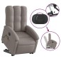 vidaXL Sillón de masaje eléctrico reclinable elevable tela taupé vidaXL Sillón de masaje eléctrico reclinable elevable tela taupé